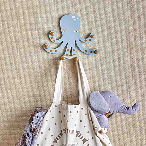 Вешалка в виде осьминога Bloomingville MINI "Oswall", голубая